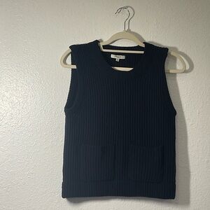 Madewell Dark Blue Knit Sweater Vest